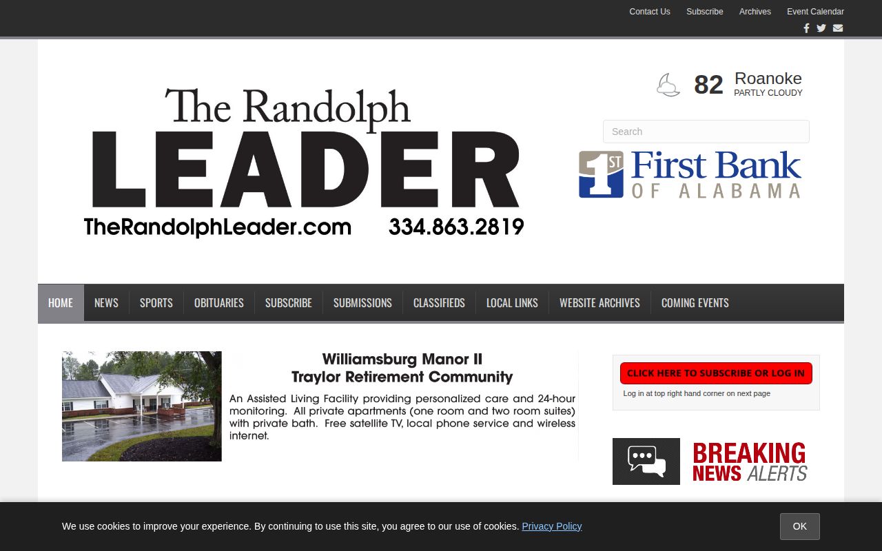Randolph Leader local news source for Randolph County arrest reports